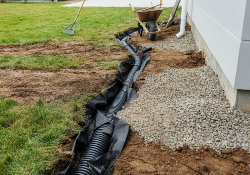 Buried Gutter Drainage Service